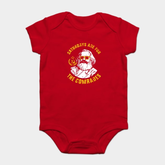 Saturdays Are For The Comrades Baby Bodysuit by dumbshirts